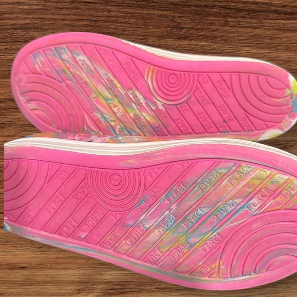 Place girls Pink Multicolor slip on foam composite tie dye shoes big girls 3 - Picture 7 of 8